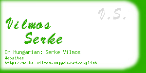 vilmos serke business card